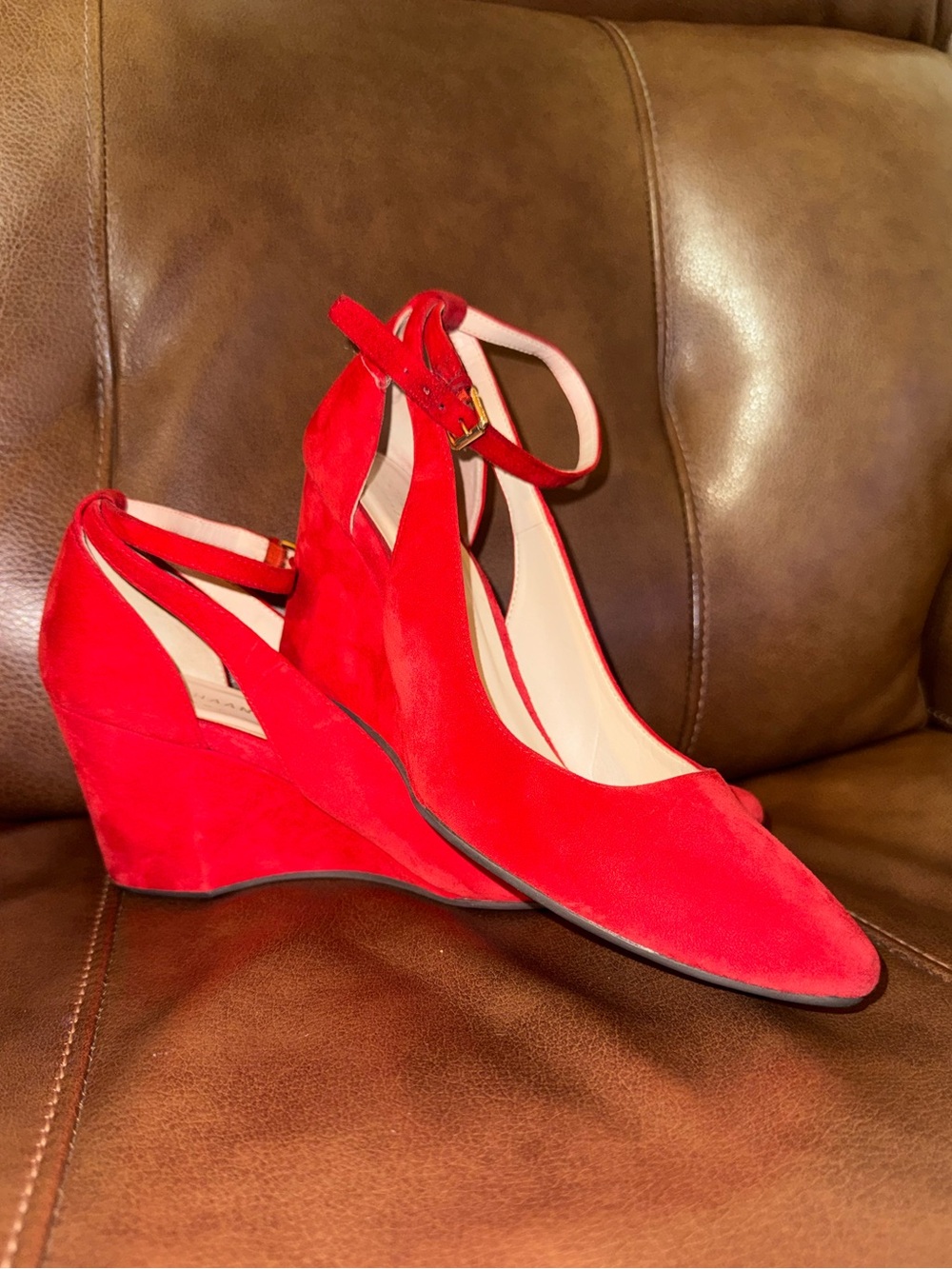 Cole Haan Lacey Cutout Wedge Pump |W12921 | Red